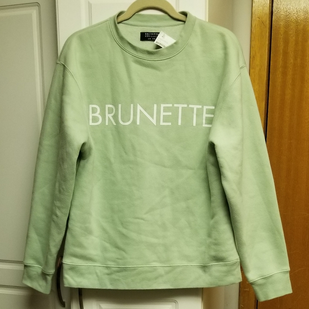 🍁🌺Brunette The Label mint green sweatshirt